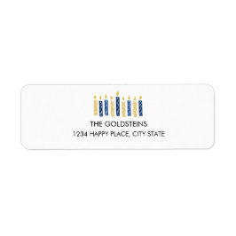 ハヌッカロウソクの休日 ラベル