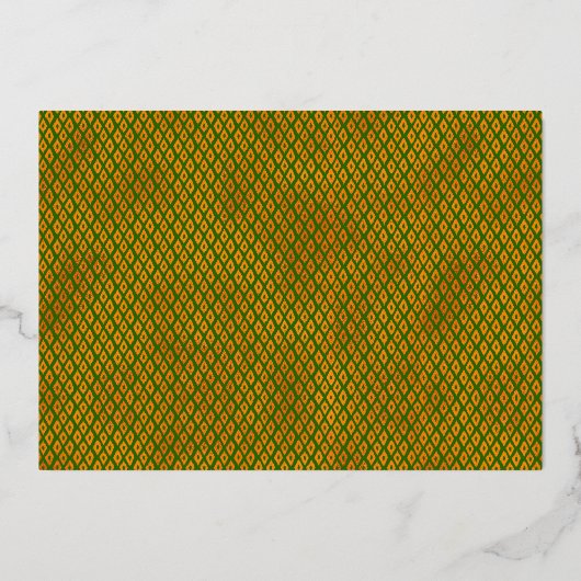 ハヌッカロウソク平和ラブライトグリーン実在金ゴールド 箔シーズンカード (裏面)