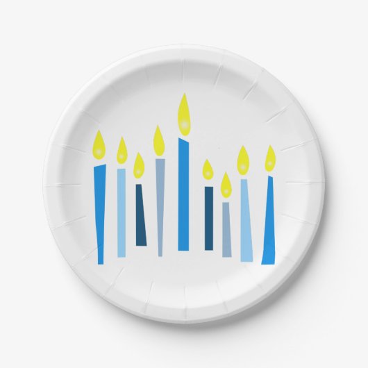 ハヌッカロウソク ペーパープレート (正面)