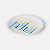 ハヌッカロウソク ペーパープレート (アングル)