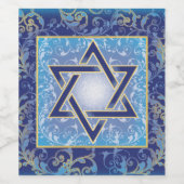 ハヌッカワインラベルユダヤ人ワインボトルラベル ワインラベル (シングルラベル)