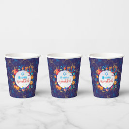 ハヌッキア ハッピー ハヌカ  ユダヤの祝日 メノラ 紙コップ