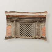 ハヌマンのナサンチョークコートヤードの古窓 アクセントクッション (裏面)