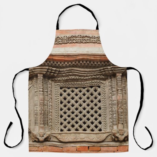 ハヌマンのナサンチョークコートヤードの古窓 エプロン (正面)