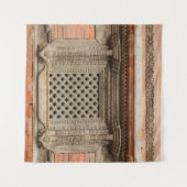 ハヌマンのナサンチョークコートヤードの古窓 タペストリー (正面(横))