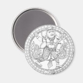 ハヌマンモンキー神 マグネット (正面/裏面)