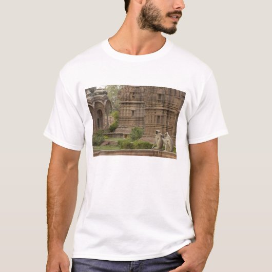 ハヌマンラングールまたはクロガオサルの仲間 Tシャツ (正面)