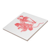 ハヌマンヴィンテージブックイラストレーション タイル (側面)