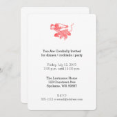 ハヌマンヴィンテージブックイラストレーション 招待状 (正面/裏面)