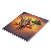 ハヌマン飛んでいるロード山 タイル (側面)