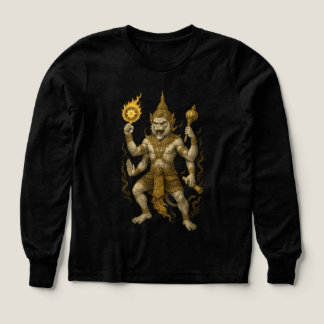 ハヌマーンタイ寺院Tシャツ - 神話の戦士ストラップ
