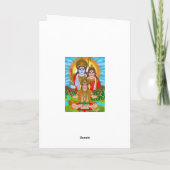 ハヌマーン卿のグリーティングカード カード (裏面)