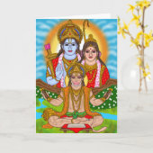 ハヌマーン卿のグリーティングカード カード (黄色い花)