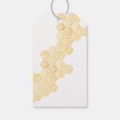 ハネコブと茶色のハチミツのテディは君を感謝してい負担する ギフトタグ (裏面)