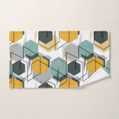 ハネコブ。抽象芸術幾何学的パターン1.1 バスタオルセット (ハンドタオル)