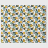 ハネコブ。抽象芸術幾何学的パターン1.1 ラッピングペーパー (フラット)