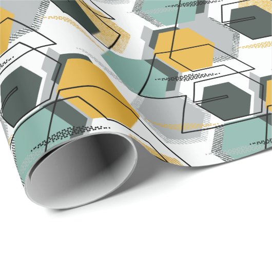 ハネコブ。抽象芸術幾何学的パターン1.1 ラッピングペーパー (ロールコーナー)