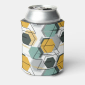 ハネコブ。抽象芸術幾何学的パターン1.1 缶クーラー (缶裏面)
