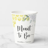 ハネコブ – 蜂を意図した 紙コップ (裏面)