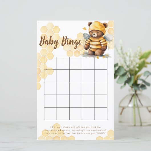 ハネコームと茶色の蜂蜜テディベアのビンゴゲーム (スタンド正面)
