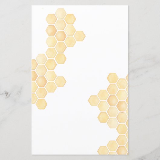 ハネコームと茶色の蜂蜜テディベアのビンゴゲーム (裏面)