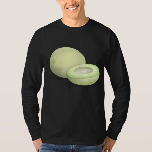 ハネディサマーメロンフルーツおもしろい Tシャツ (正面)