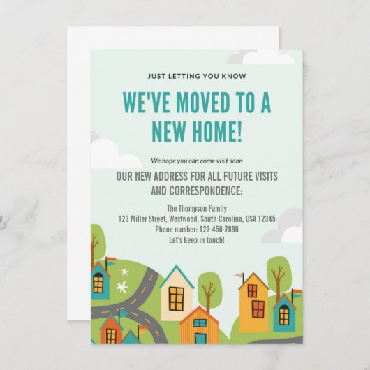 ハネデューハウスの動きのアナウンス 案内状 (正面/裏面)