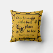 ハネビハイブ最高のスプレイストゥビーファミリー クッション (裏面)