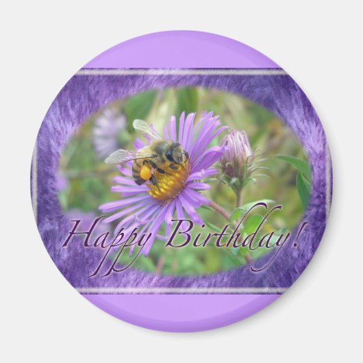 ハネビーオンアスター誕生日コーディネート用品 マグネット (正面)