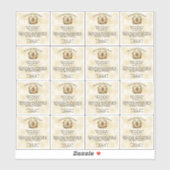 ハネビーオンパーチメントのリップバーム管ラベル シール (シート)