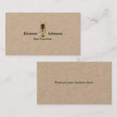 ハネビーオンブラウン紙ビーキーパーハニープロデューサー 名刺 (正面/裏面)