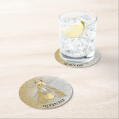 ハネビークイーンビーメタルコイン ラウンドペーパーコースター (インサイチュ)