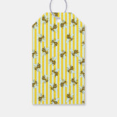 ハネビーハニーアピールビージャーラベル |ストライプの | ギフトタグ (裏面)