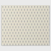 ハネビーハニービーパタンアピラアンティークホワイト ラッピングペーパー (フラット)