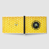 ハネビーパーソナライズされた（昆虫）マルハナバチベビーシャワーブック ゲストブック (全面)