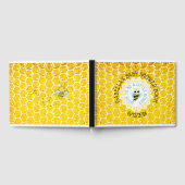 ハネビーパーソナライズされた（昆虫）マルハナバチベビーシャワーブック ゲストブック (全面)