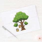 ハネビーパーティーの好意ステッカー スクエアシール (封筒)