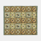 ハネビーフェイクキルト フリースブランケット (正面(横))