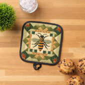 ハネビーフェイクキルト 鍋敷き (トップダウン)