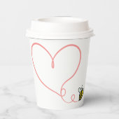 ハネビーベビーシャワー紙カップ 紙コップ (裏面)