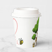 ハネビーベビーシャワー紙カップ 紙コップ (右)