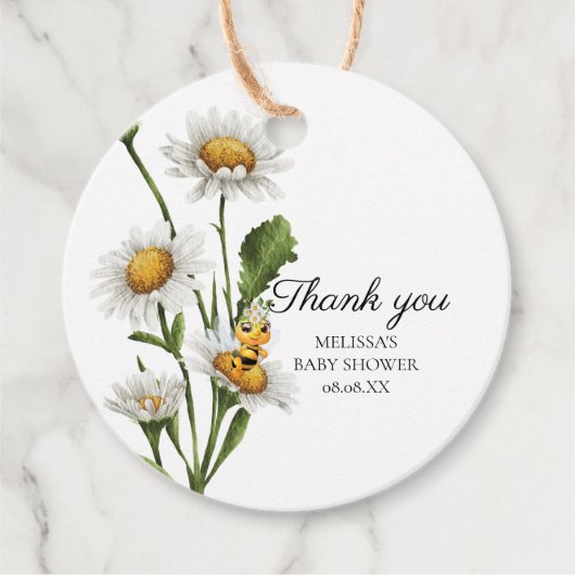 ハネビーママへビーベイビーシャワー フェイバータグ (正面)