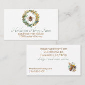 ハネビーリース事業 名刺 (正面/裏面)