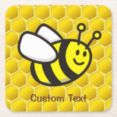 ハネビー漫画 スクエアペーパーコースター (正面)