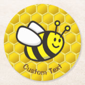 ハネビー漫画 ラウンドペーパーコースター (正面)