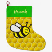 ハネビー漫画 ラージクリスマスストッキング (正面)