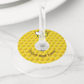 ハネビー漫画 ワイングラスタグ (クローズアップ)