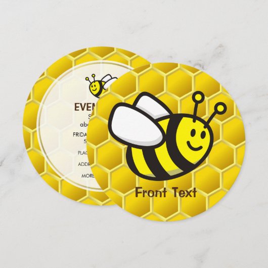 ハネビー漫画 招待状 (正面/裏面)