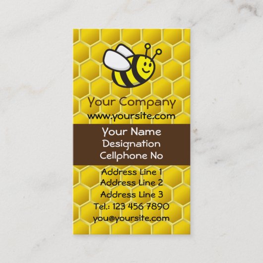 ハネビー漫画（縦） 名刺 (正面)