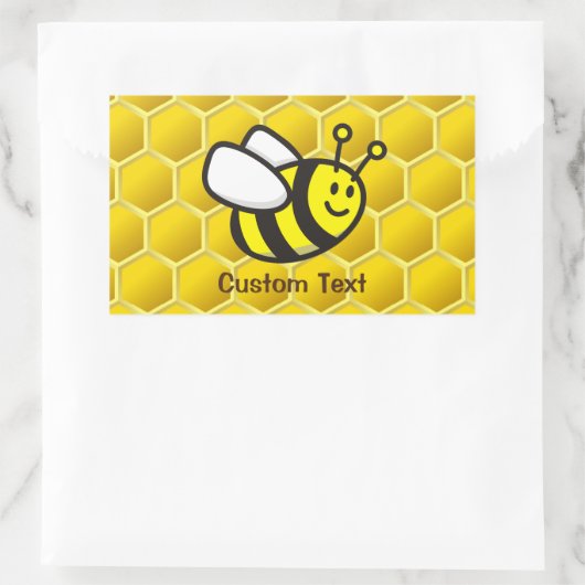 ハネビー漫画 長方形シール (バッグ)